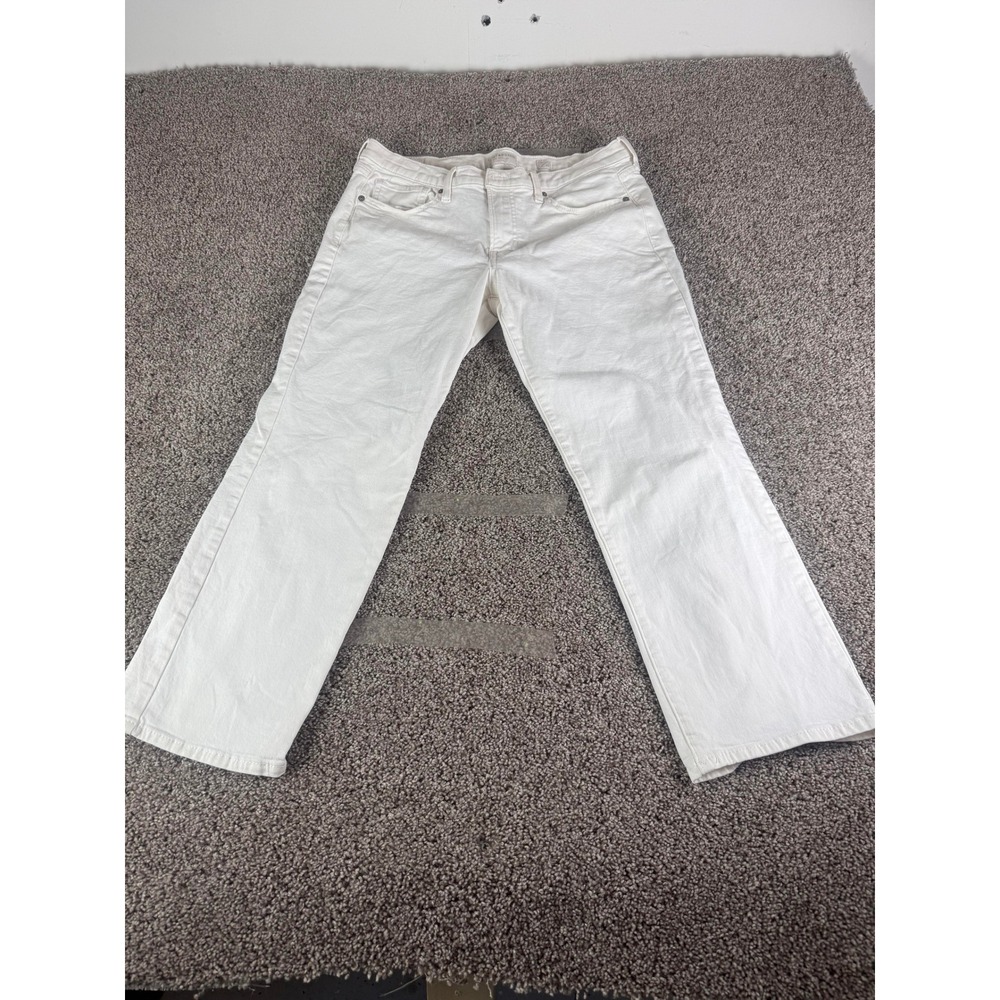 Lucky Brand Los Angeles Denim Jeans Women's White Straight Leg Classic - 10/30